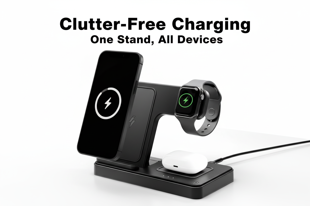 Clutter-Free Charging Banner - B&W